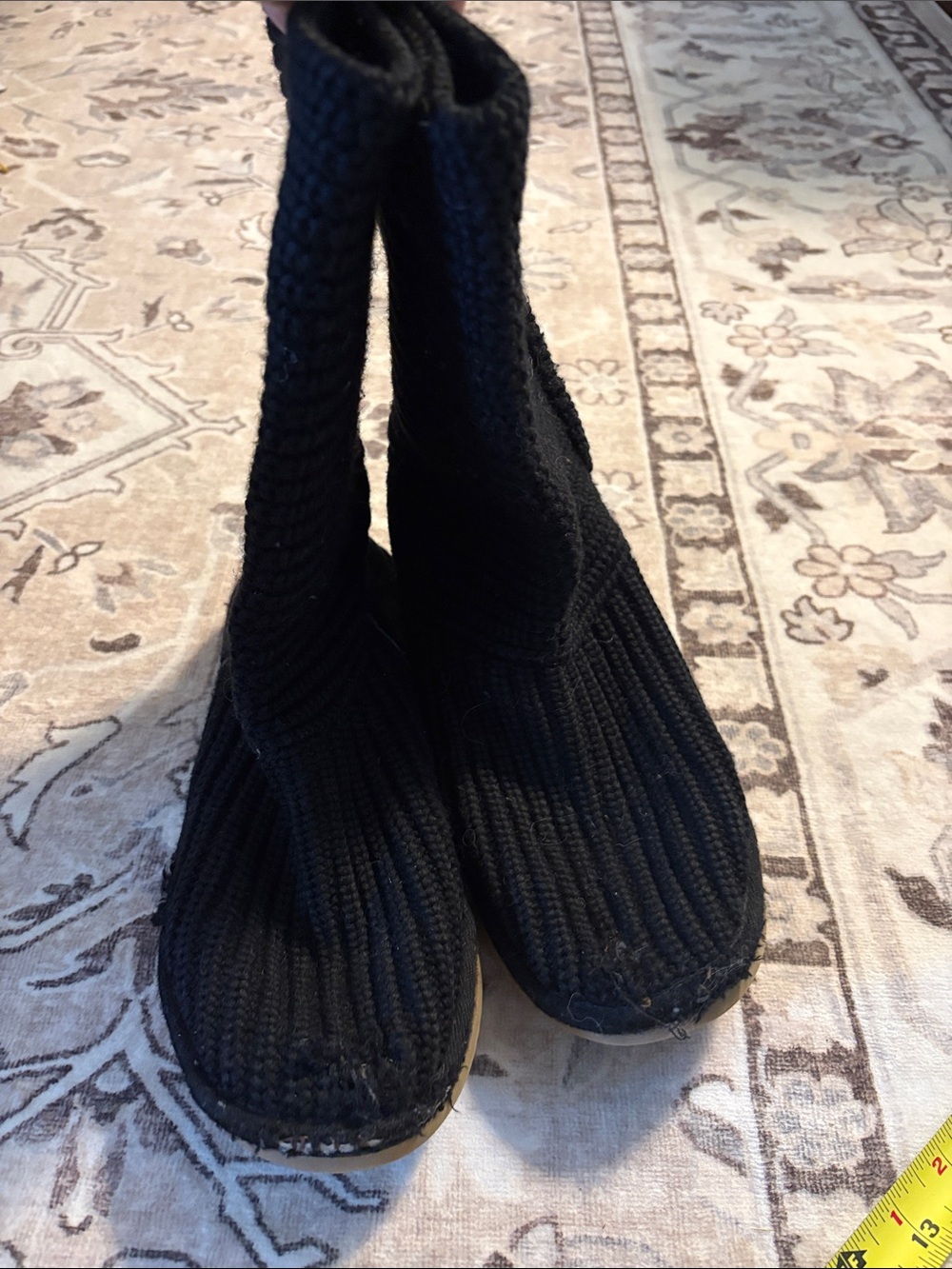 Ugg Black Knit Mid Calf Womens Boot - Picture 10 of 10